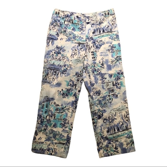 Rafael a Floral Print Women’s Capris Size 8 - Picture 1 of 6